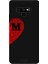 Samsung Galaxy Note 9 Için Siyah M-Harfli Touch Of love Desenli Silikon Kılıf 1