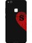 Huawei P10 Lite Için Siyah S Harfli Touch Of love Desenli Silikon Kılıf 1