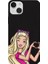 iPhone 13 Için Siyah Barbie Heart Desenli Silikon Kılıf 1