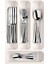 Flexispace 899410 Mutfak Gereçleri Için Çekmece Düzenleyici, Plastik, Beyaz, 37 x 22,2 x 4,5 cm 2