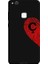 Huawei P10 Lite Için Siyah Ç Harfli Touch Of love Desenli Silikon Kılıf 1