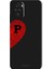 Xiaomi Redmi Note 10S Için Siyah P-Harfli Touch Of love Desenli Silikon Kılıf 1