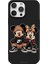iPhone 14 Pro Max Için Siyah Love In Style Desenli Silikon Kılıf 1