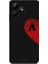 Realme C53 Için Siyah A Harfli Touch Of love Desenli Silikon Kılıf 1