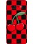 Samsung Galaxy S10 Plus Için Siyah Cherry Pop Desenli Silikon Kılıf 1