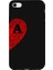 iPhone 8 Için Siyah A-Harfli Touch Of love Desenli Silikon Kılıf 1
