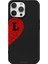 iPhone 13 Pro Max Için Siyah L-Harfli Touch Of love Desenli Silikon Kılıf 1