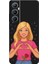 Realme C65 Için Siyah Rose Heart Desenli Silikon Kılıf 1