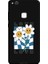 Huawei P10 Lite Için Siyah Twisted Love Desenli Silikon Kılıf 1