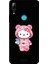 Huawei P Smart 2019 Için Siyah Kitty Sip Desenli Silikon Kılıf 1
