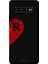 Samsung Galaxy S10 Plus Için Siyah R-Harfli Touch Of love Desenli Silikon Kılıf 1