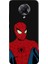 Poco F2 Için Siyah Retro Spider Desenli Silikon Kılıf 1