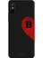 Xiaomi Redmi 9A Için Siyah B Harfli Touch Of love Desenli Silikon Kılıf 1
