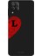 Samsung Galaxy A12 Için Siyah L-Harfli Touch Of love Desenli Silikon Kılıf 1