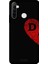 Realme 6i Için Siyah D Harfli Touch Of love Desenli Silikon Kılıf 1