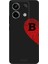 Xiaomi Redmi Note 13 Pro 5g Için Siyah B Harfli Touch Of love Desenli Silikon Kılıf 1