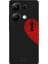 Xiaomi Redmi Note 13 Pro 4g Için Siyah I Harfli Touch Of love Desenli Silikon Kılıf 1