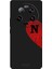 Xiaomi Mi 13 Ultra Için Siyah N Harfli Touch Of love Desenli Silikon Kılıf 1