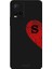 Vivo Y21S Için Siyah S Harfli Touch Of love Desenli Silikon Kılıf 1
