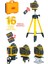 16 Köşe Tripod Hediyeli Uzaktan Kumandalı 360 Derece Çizgi Hizalama Lazer Makinesi Seviye Cihazı 2