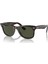 Rb 2140 902 50 Wayfarer Unisex Dikdörtgen Kırçıllı Kahverengi Kemik Güneş Gözlüğü 1