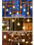 Kar Tanesi 5 Metre Modlu Perde LED Işık 19 Saçak Gün Işığı 220V Fişli Dekoratif Iç & Dış Mekan 6
