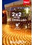 2 x 2 m Ağ LED Işık Gün Işığı 220 V Fişli Dekoratif LED Işık İç & Dış Mekan Süsleme Parti Ambiyans 1