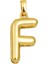 14 Ayar Altın Balon F Harfi Kolye Ucu 1