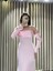 Pembe Straplez Drapeli Seyyar Kollu Abiye Elbise 5361 3