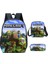 Ilkokul ve Ortaokul Öğrencileri Için My World Game Peripheral 3 Parça Okul Çantası (Yurt Dışından) 1