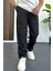 Erkek Beli Lastikli Jogger Pantolon Siyah EDW394 1