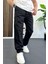 Erkek Beli Lastikli Jogger Pantolon Siyah EDW394 3