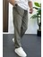 Erkek Beli Lastikli Jogger Pantolon Yeşil EDW394 2