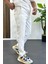 Erkek Slim Fit Beli Ipli Düğmeli Pantolon Beyaz EDW403 3