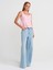 31979 Düğmeli Peplum Top-Toz Pembe 4