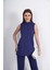 Viskon Kolsuz Tunik-Lacivert 1