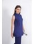 Viskon Kolsuz Tunik-Lacivert 4