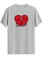 Love Kırık Kalp Baskılı %100 Pamuk Tişört 1