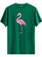 Flamingo Baskılı Uniseks %100 Pamuk Premium Kumaş Tişört 1