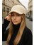 Trend Teddy Peluş Bej Cap Şapka 1