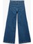 Rahat Kalıp Cep Detaylı Nervürlü Geniş Paça Jean Pantolon - Wide Leg Jeans 2