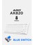AK820 Kablolu Mekanik Oyun Klavyesi , Mavi Işıklı, Beyaz, 82 Tuş, Hot Swap, Anti Ghosting 1
