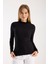 Kadın Uzun Kollu Yarım Boğazlı Fitilli Bluz – Esnek ve Konforlu 3005 1