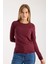 Kadın Uzun Kollu Yuvarlak Yaka Modal Karışımlı Esnek Bluz – Rahat Şık Günlük 3006 1