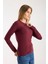 Kadın Uzun Kollu Yuvarlak Yaka Modal Karışımlı Esnek Bluz – Rahat Şık Günlük 3006 8