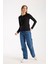 Kadın Uzun Kollu Yuvarlak Yaka Modal Karışımlı Esnek Bluz – Rahat Şık Günlük 3006 7
