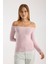 Kadın Uzun Kollu Geniş Yaka Esnek Bluz – Modern ve Zarif 3007 5