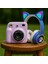 Mor Şipşak Fotoğraf Makinesi + Rgb Işıklı Kedi Kulaklı Bluetooth Kulaklık | Hediyelik Genç Set 1