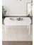 Arel Beyaz Mermer 80X132 Açılabilir Mdf Masa Yemek Odası Takımı, Mutfak Takımı 6 Adet Sandalye 3