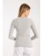 Kadın Uzun Kollu Yuvarlak Yaka Yün Karışımlı Basic Triko Bluz 3010 3